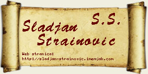 Slađan Strainović vizit kartica